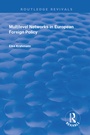 Cover: Multilevel Networks in European Foreign Policy - Routledge