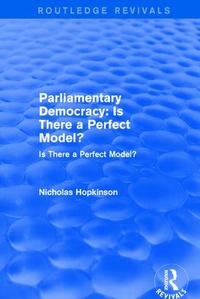 Enlarge image Cover: Parliamentary Democracy - Routledge