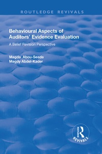 Abbildung von: Behavioural Aspects of Auditors' Evidence Evaluation - Routledge