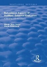Abbildung von: Behavioural Aspects of Auditors' Evidence Evaluation - Routledge