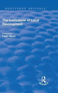 Enlarge image Cover: The Institutions of Local Development - Routledge