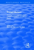 Cover: Printed Matters - Routledge