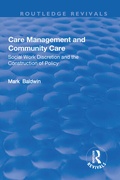 Cover: Care Management and Community Care - Routledge