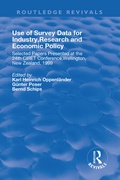 Cover: Use of Survey Data for Industry, Research and Economic Policy - Routledge