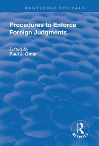 Abbildung von: Procedures to Enforce Foreign Judgments - Routledge