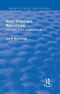 Cover: God's Order and Natural Law - Routledge