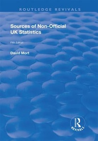 Enlarge image Cover: Sources of Non-official UK Statistics - Routledge