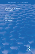Cover: Intention in Law and Philosophy - Routledge