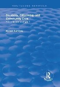 Enlarge image Cover: Disability, Citizenship and Community Care - Routledge