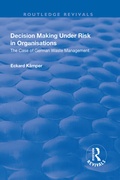 Cover: Decision Making Under Risk in Organisations - Routledge