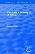 Cover: Difference in Philosophy of Religion - Routledge