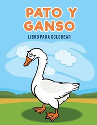 Abbildung von: Pato y ganso libro para colorear - Coloring Pages for Kids
