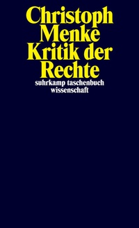 Enlarge image Cover: Kritik der Rechte - Suhrkamp