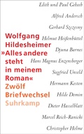 Cover: &raquo;Alles andere steht in meinem Roman&laquo; - Suhrkamp