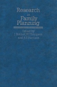 Enlarge image Cover: Research in Family Planning - Kluwer Academic Publishers