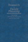 Cover: Research in Family Planning - Springer