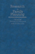 Cover: Research in Family Planning - Springer