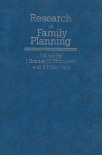 Enlarge image Cover: Research in Family Planning - Springer