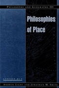 Cover: Philosophy and Geography III - Rowman & Littlefield Publishers