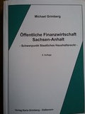 Cover: &Ouml;ffentliche Finanzwirtschaft Sachsen-Anhalt - Grimberg, K