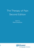 Cover: The Therapy of Pain - Kluwer Academic Publishers