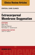 Cover: Extracorporeal Membrane Oxygenation (ECMO), An Issue of Critical Care Clinics - Elsevier