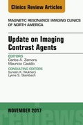 Cover: Update on Imaging Contrast Agents, An Issue of Magnetic Resonance Imaging Clinics of North America - Elsevier