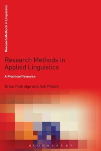 Enlarge image Cover: Research Methods in Applied Linguistics - Bloomsbury Academic