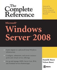 Enlarge image Cover: Microsoft Windows Server 2008: The Complete Reference - Osborne/McGraw-Hill