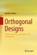 Cover: Orthogonal Designs - Springer