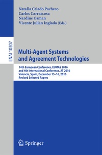 Enlarge image Cover: Multi-Agent Systems and Agreement Technologies - Springer