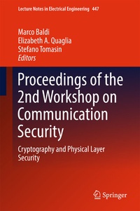 Abbildung von: Proceedings of the 2nd Workshop on Communication Security - Springer