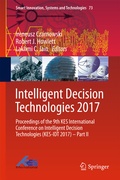 Cover: Intelligent Decision Technologies 2017 - Springer