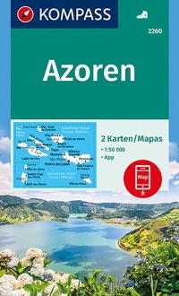 Abbildung von: KOMPASS Wanderkarten-Set 2260 Azoren (2 Karten) 1:50.000 - KOMPASS-Karten