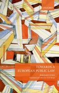 Cover: Towards a European Public Law - OUP eBook