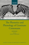 Cover: The Phonetics and Phonology of Geminate Consonants - OUP eBook