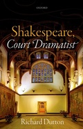 Cover: Shakespeare, Court Dramatist - OUP eBook