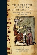 Cover: Thirteenth Century England XVI - Boydell Press