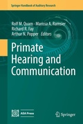 Cover: Primate Hearing and Communication - Springer
