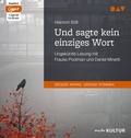 Cover: Und sagte kein einziges Wort - Der Audio Verlag