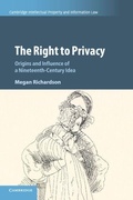 Cover: The Right to Privacy - Cambridge University Press