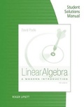 Cover: Student Solutions Manual for Poole's Linear Algebra: A Modern Introduction, 4th - Cengage Learning, Inc