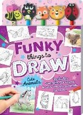 Cover: Funky Things to Draw: Cute Animals 5-Pencil Set - Hinkler Books