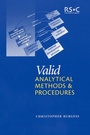 Cover: Valid Analytical Methods and Procedures - Royal Society of Chemistry