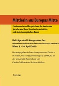 Cover: Tagungsband zur dritten Tagung des Mitteleurop&auml;ischen Germanistenverbandes - Thelem / w.e.b Universit&auml;tsverlag und Buchhandel