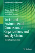 Cover: Social and Environmental Dimensions of Organizations and Supply Chains - Springer