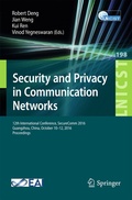 Cover: Security and Privacy in Communication Networks - Springer
