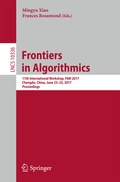 Bild: Frontiers in Algorithmics - Springer