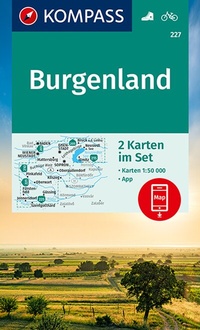 Abbildung von: KOMPASS Wanderkarten-Set 227 Burgenland (2 Karten) 1:50.000 - KOMPASS-Karten
