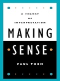 Cover: Making Sense - Rowman & Littlefield Publishers